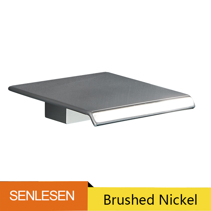 Senlesen – bec de robinet de lavabo mural, accessoires de robinet de douche en laiton, remplacement du bec de baignoire en cascade, Chrome/noir/or brossé: Bleu