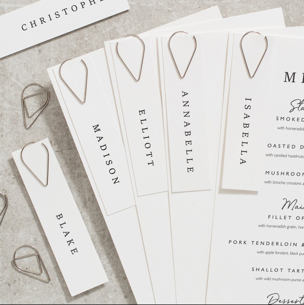 Classic Wedding Bloemen Tuin Groene Menu Kaarten Met Plaats Naam