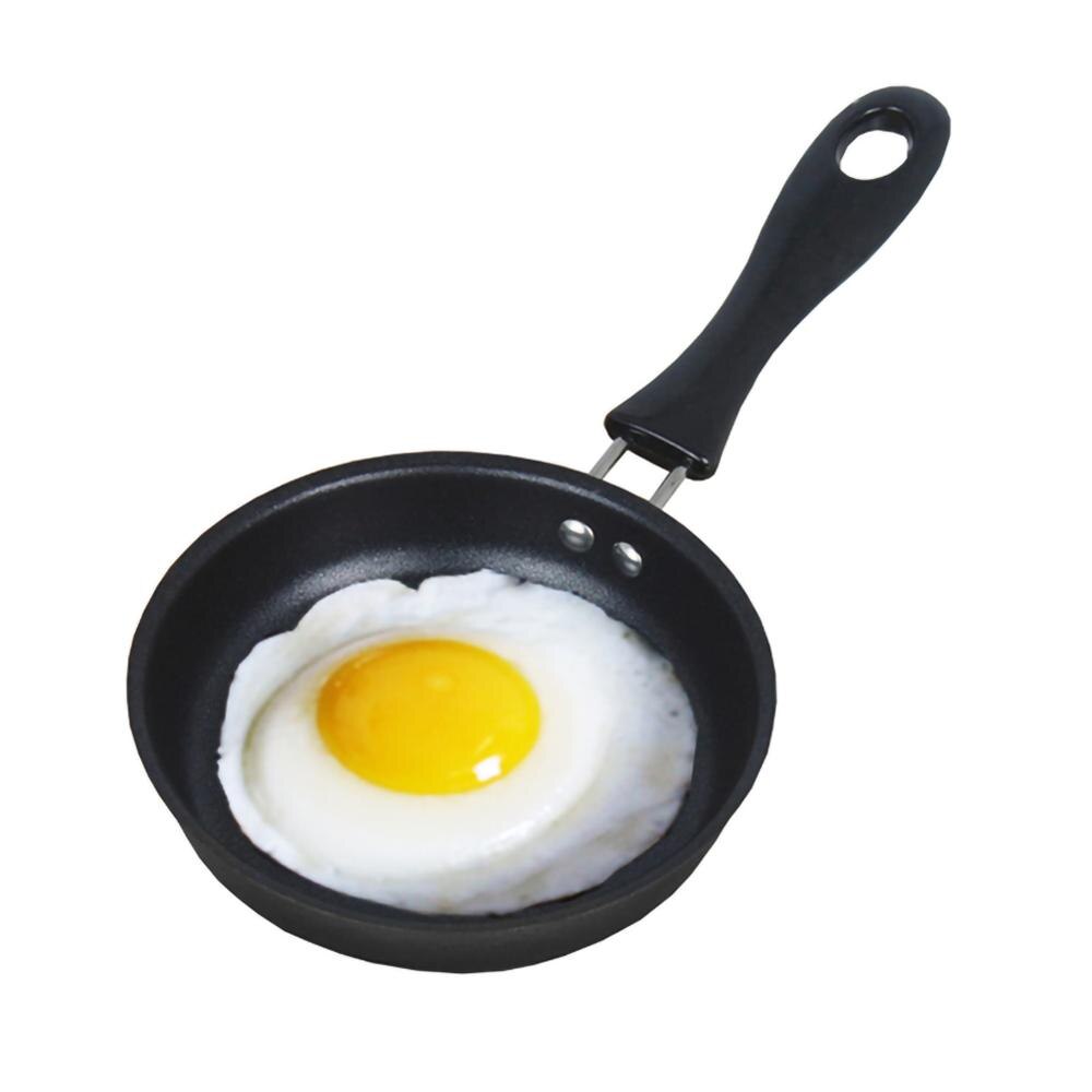 12Cm Leuke Ontbijt Omelet Mini Draagbare Ei Pot Koekenpan Keuken Benodigdheden Thuis Non Stick Lange Handvat Anti-kras Coating: Default Title