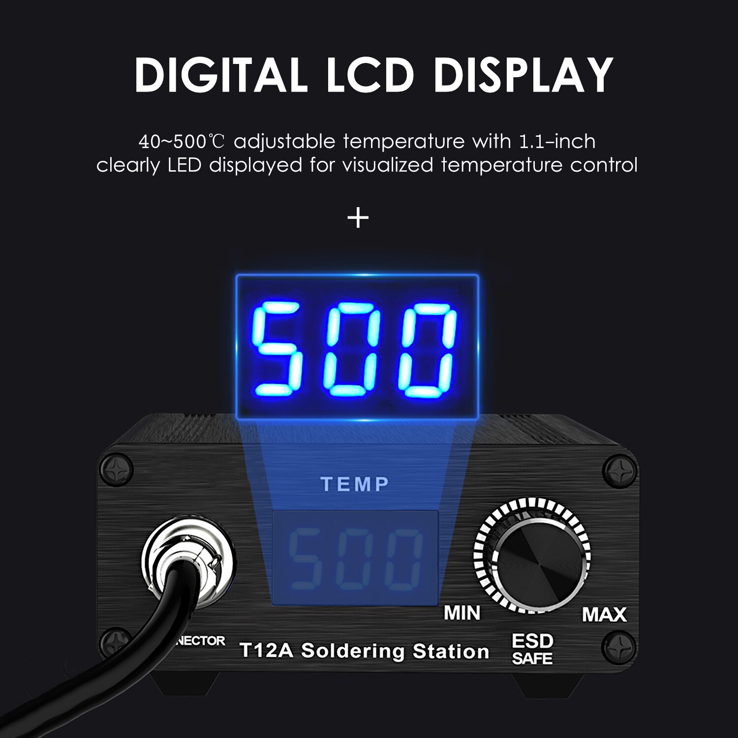 75W Smart Multifunctional Digital Soldering Station Soldering Iron Kit Electric Soldering Iron for Phone PCB IC Welding