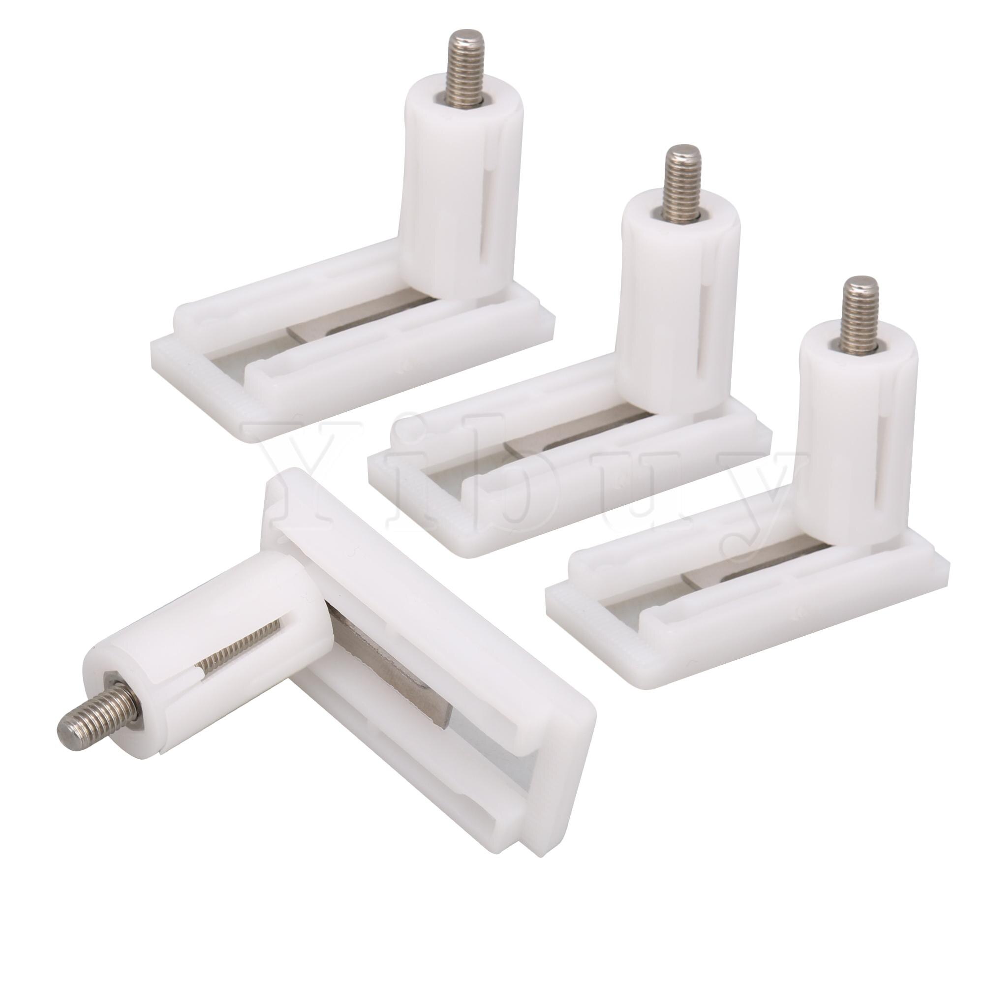 2 stuks witte plastic wc-bril schroeven en moeren met ringen, scharnierbouten schroeven scharnieren vervangende onderdelen voor montage toiletdeksel