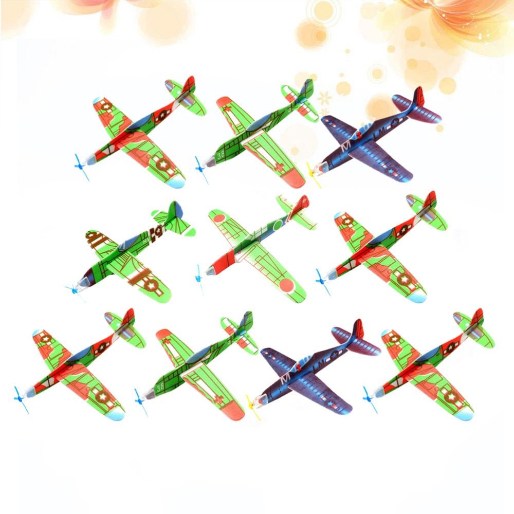 20Pcs Diy Vliegtuig Zweefvliegtuig Vliegtuig Speelgoed Vliegtuig Model Gooien Vliegtuigen Vliegende Speelgoed Diy Handgemaakte Kleine Vliegtuig Speelgoed Voor Kinderen