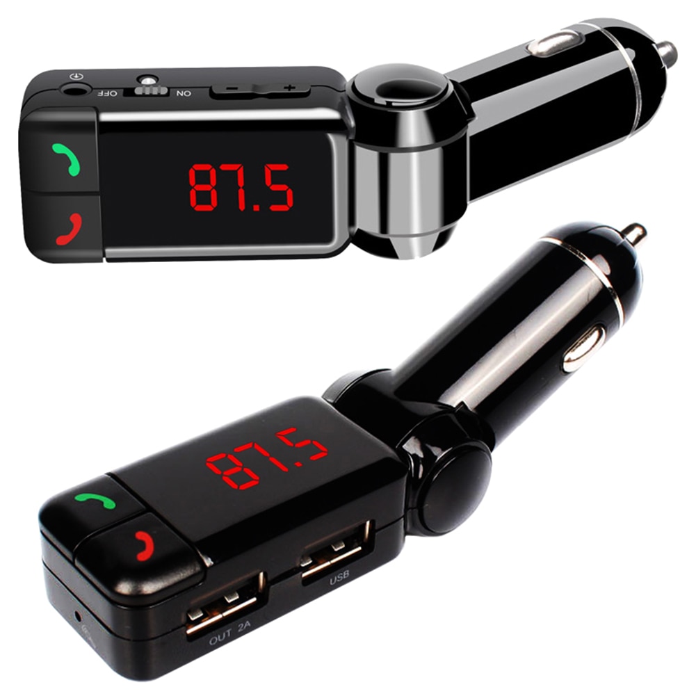 Car bluetooth FM Transmitter Car Bluetooth FM Transmitter Car Kit Hands Free Mp3 Player Wireless Radio AUX Car Charger USB SD
