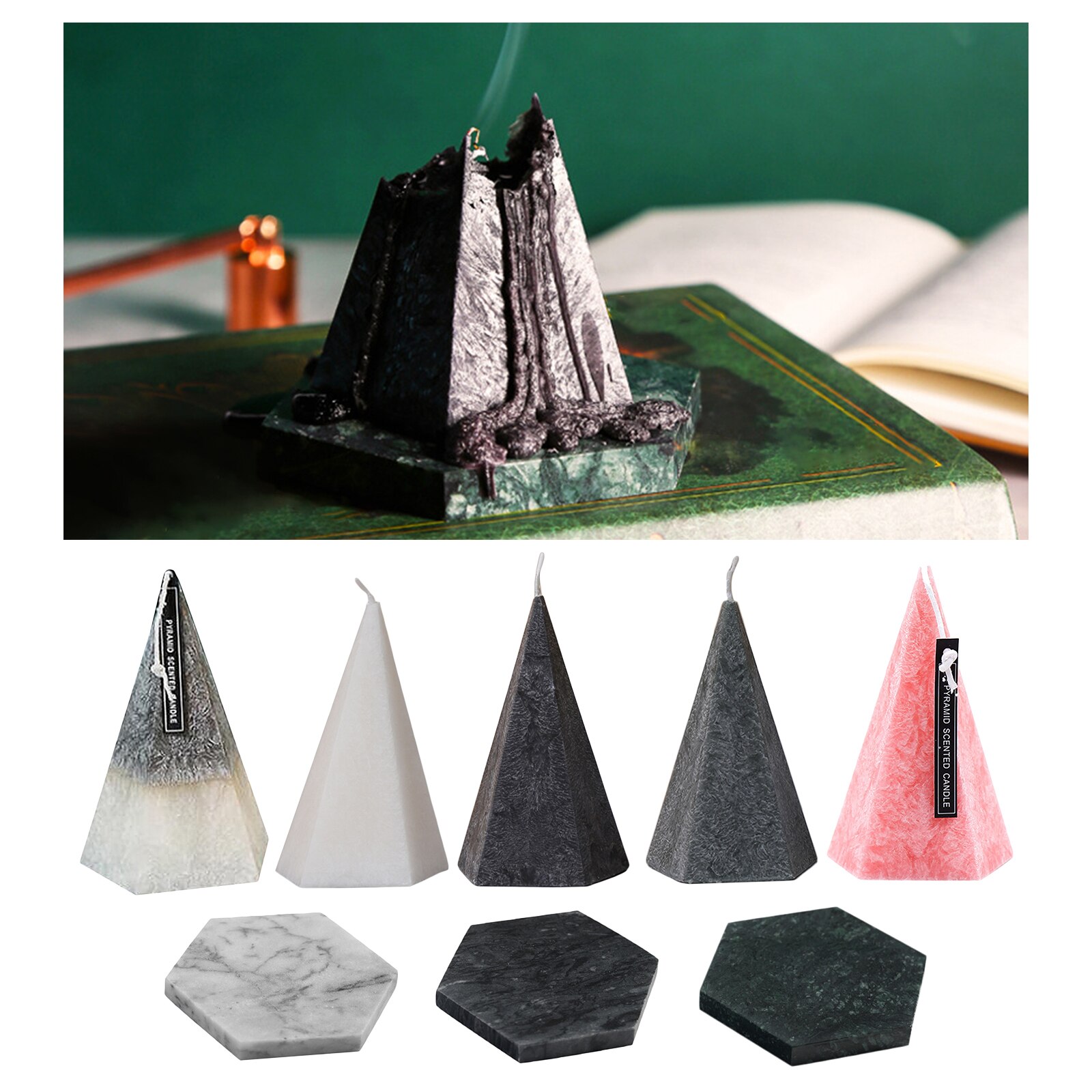 Velas aromáticas nórdicas 3D para decoración del hogar, accesorios de aromaterapia para oficina y Sauna