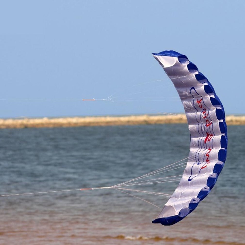 1.4m Dual Line Kitesurfing Stunt Parachute Soft Parafoil Surfing Kite Sport Kite Huge Large Outdoor Activity Beach Flying Kite