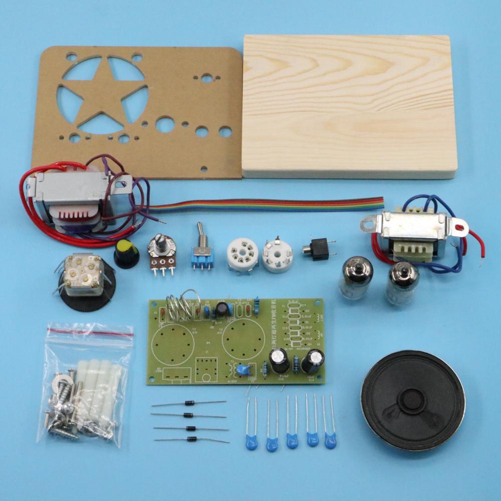 Gallbladder radio frequency modulation kits, FM two lamp, super regeneration electron tube, 6J1+6J1 drive horn