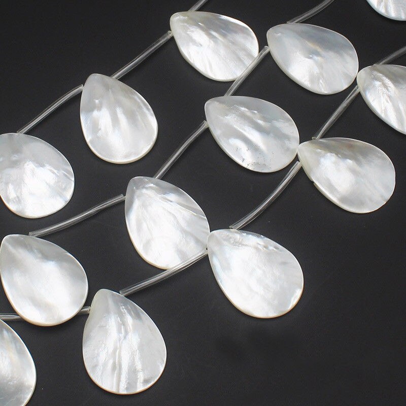 23X33Mm Natuurlijke Witte Parelmoer Shell Voor Diy Sieraden Maken 10Pcs&gt; Dongguan Meisje Jewerly winkel