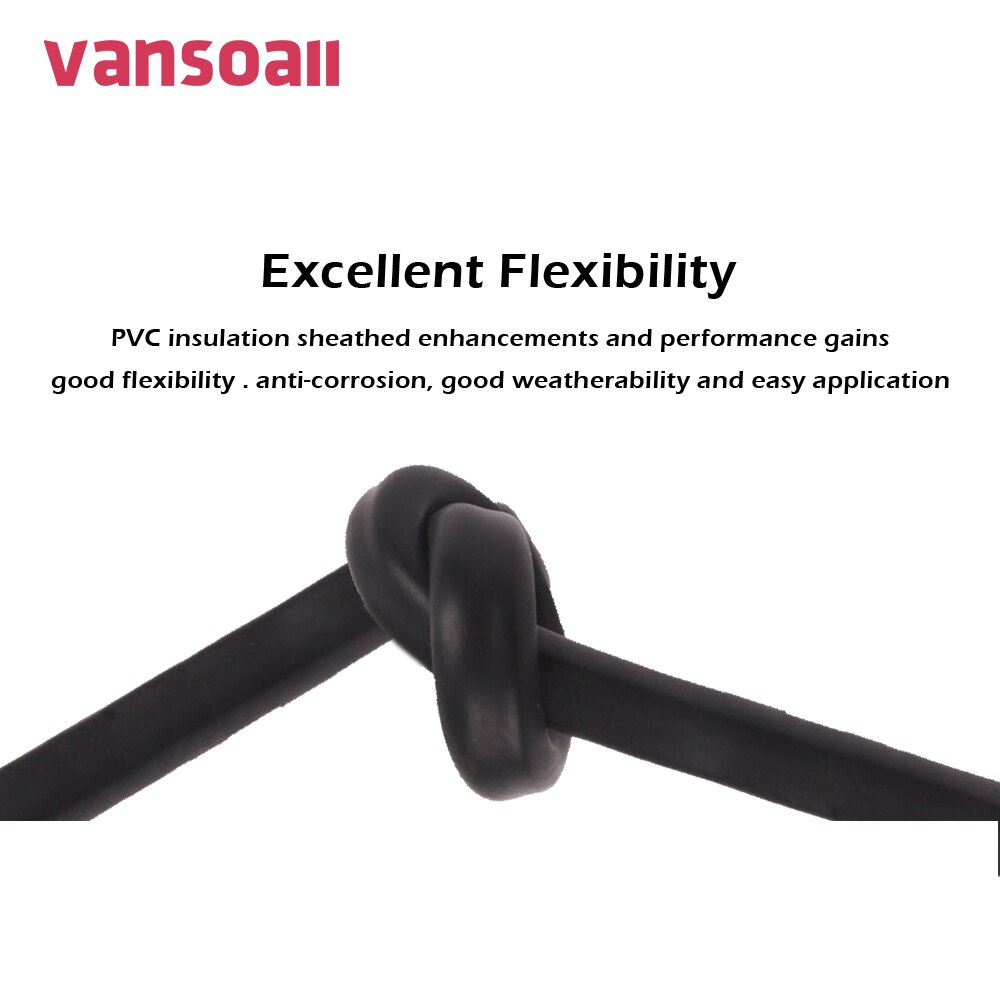 VANSOALL-système de visiophone à 4 fils rv4, 0.3 x MM2, câble d'alimentation Multi Core en cuivre pur, fils flexibles de 5M PVC