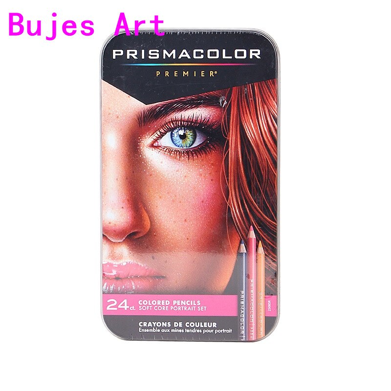 Prismacolor premier 24/36/48/60/72/132/150 väri sanford lapis de cor öljykynä 3.8mm pehmeä ydin prismacolor artistin värikynä: 24 värihahmo