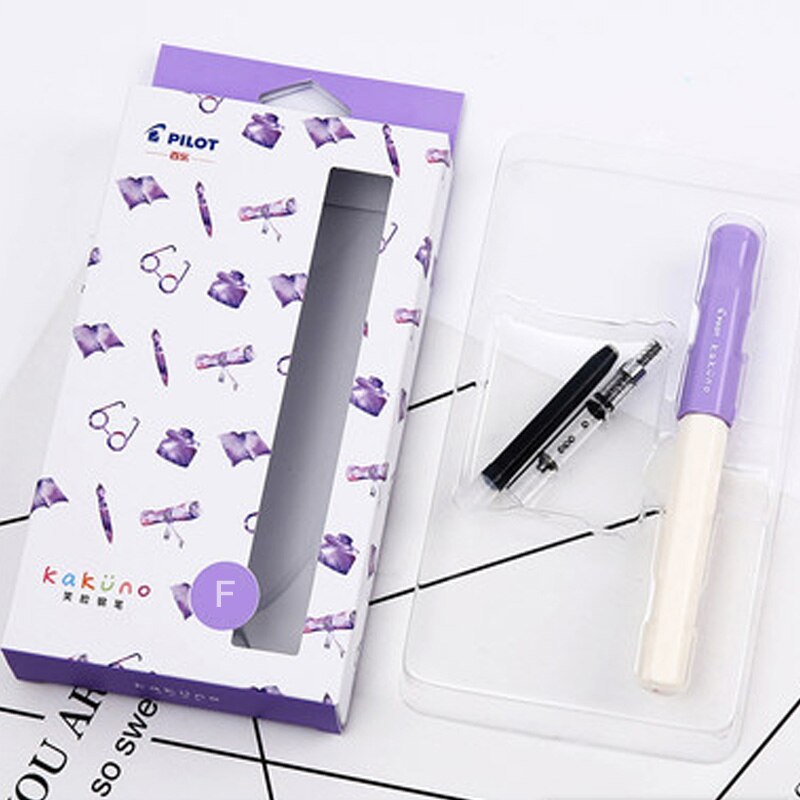 Pilote sourire stylo KaKuno calligraphie calligraphie étudiant stylo FKA-1SR petit mignon croquis petit frais peinture étudiant dédié: Purple blink0.3mm EF / M
