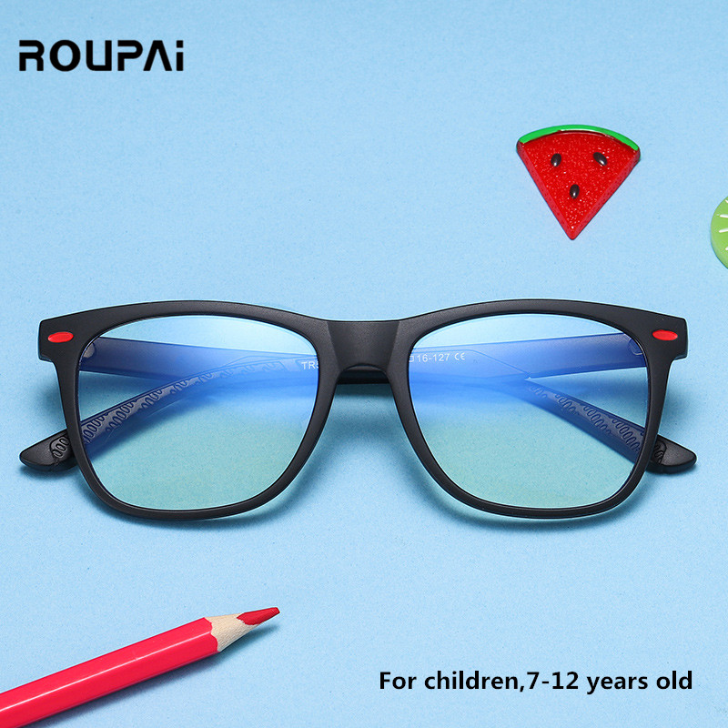 ROUPAI anti blue light radiation glasses for children kids boy girl computer gaming glasses blue ray eyeglasses oculos infantil