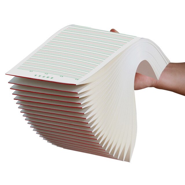 10 Pcs/Set English Exercise Book Pen Calligraphy Paper English Character Writing Exercise Book Notebook