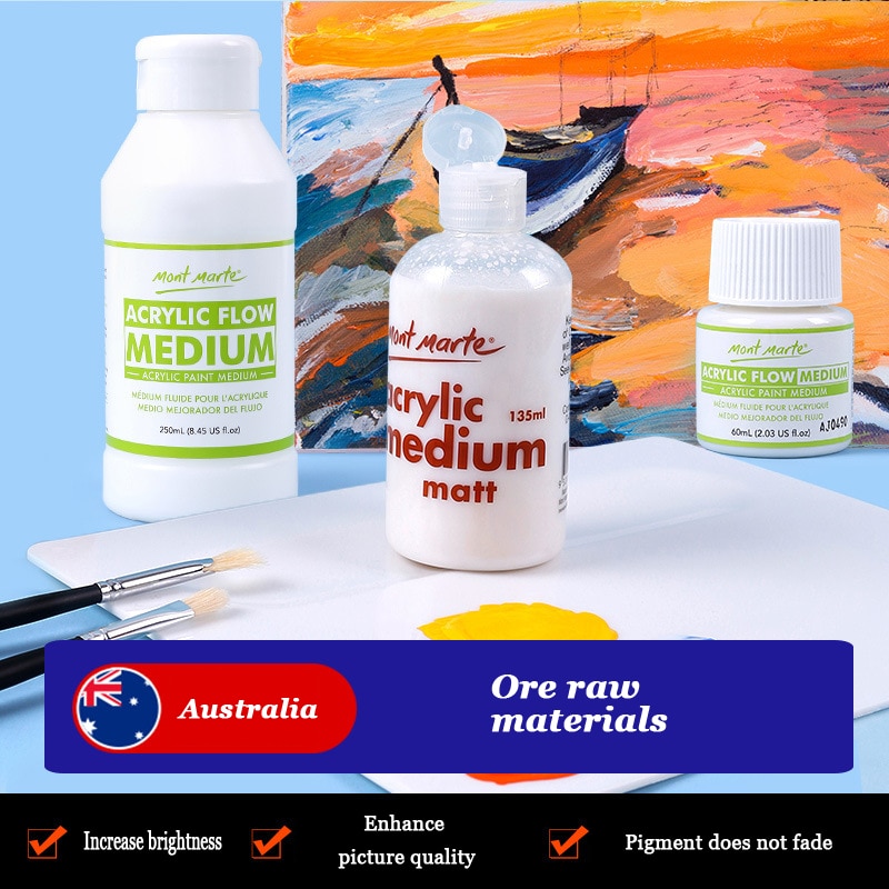Acryl- Pigment Mischung flüssig Brightener transparent schützend Farbe matt Grundierung Grundierung Gemälde Mittel