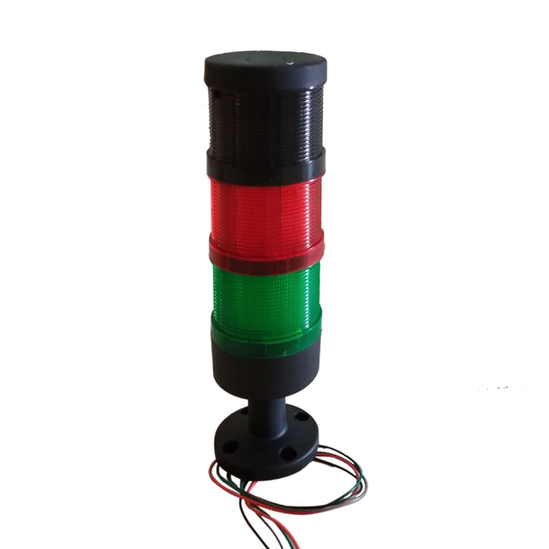 LED Signal Tower Light Stack Safety Lamp With Buzzer LT70-2J Flash, Steady and Rotation 3 in 1