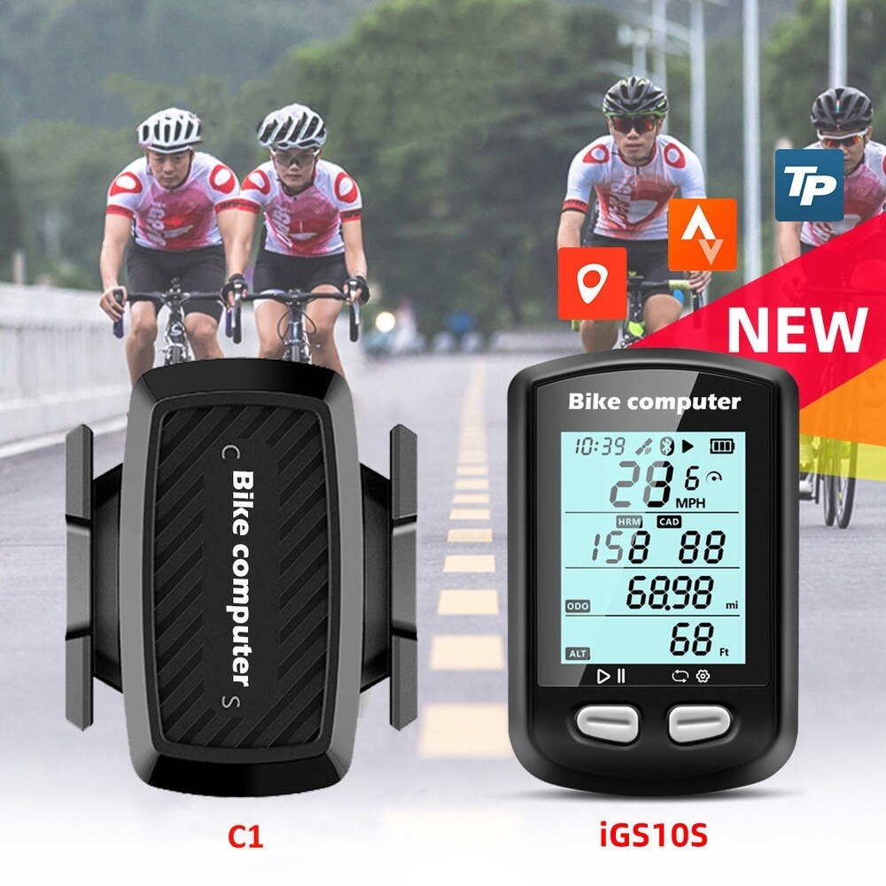 IGPS iGS10S iGS 10S GPS ANT+ Odometer Cycling Bike Computer C1 Speed Cadencer Sensors Cycl Speedomet Riding Cycling Speedometer