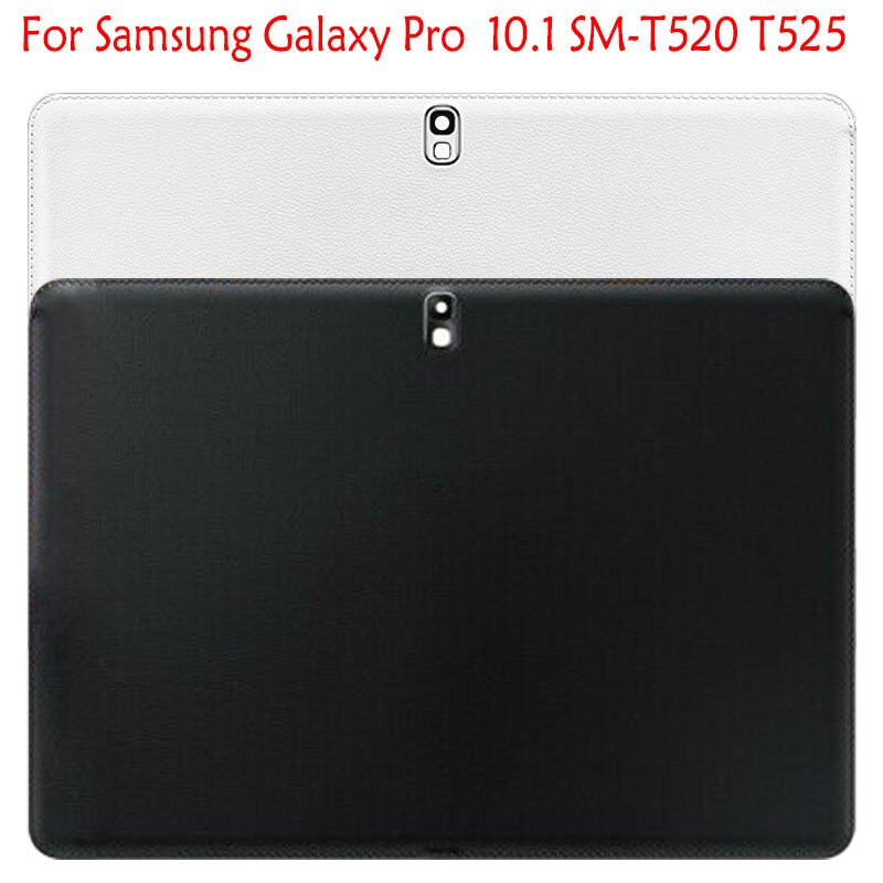 Cubierta trasera de la batería para Samsung Galaxy Pro 10,1, recambio de la carcasa, color blanco/Negro, T520, SM-T520, T525, SM-T525, 1 ud. (a cuadros)