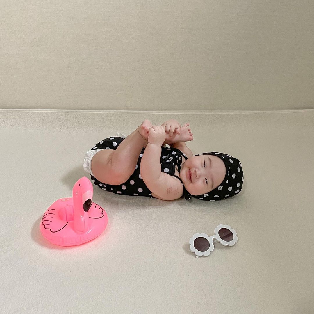 Été -Né Bébé Garçon En Coton À Pois Mignon Maillot De Bain Sans Manches Bébé Fille Fronde Mince Doux -Né Maillots De Bain Avec Chapeau