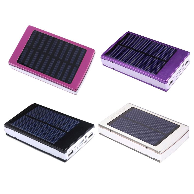 Cargador de batería Solar 18650, caja de bricolaje, Led, para móvil