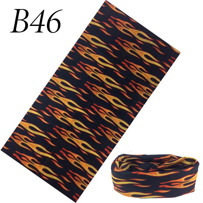 Multifunksjon sport magisk skjerf pustende mtb terrengsykkel fiske ansiktsmaske tube skjerf vindtett sykkel vandring bandana: B46