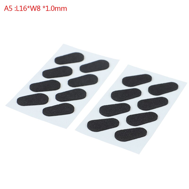Coussinets de nez en mousse souple unisexe, 8 paires, antidérapants, auto-adhésifs pour lunettes: A5