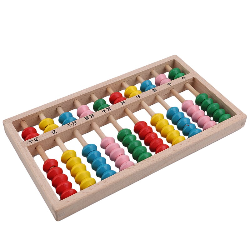10 cifre abacus soroban perler kolonne kid skole læringsudstyr værktøj kinesisk traditionel abacus pædagogisk legetøj: Default Title