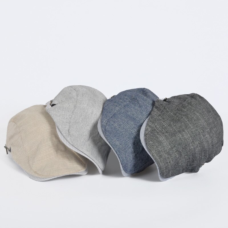 Voksen sommer tynd vedbend cap mandlige afslappet bomuld newsboy hat mand og kvinde seje beret hætter