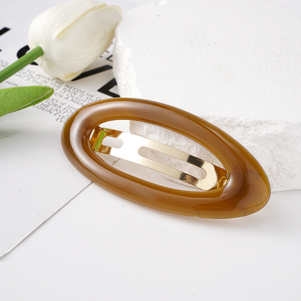 Pinzas en forma de garra para el pelo grandes coreanas para mujer, soporte de cola de caballo de gelatina de Metal, pasadores de horquilla, accesorios para el cabello para chicas a la: YELLOW