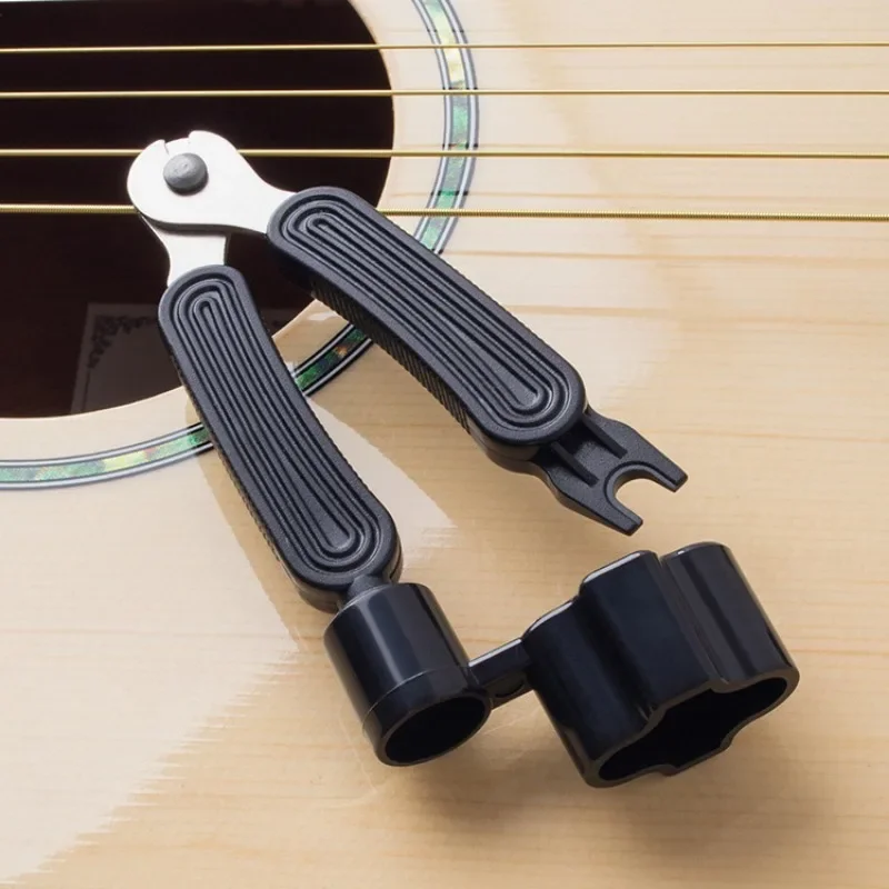 Guitar String Winder and Cutter All-In-1 Restringing Tool-Includes Clippers Bridge Pin Puller Peg Winder for Fit Most Guitars