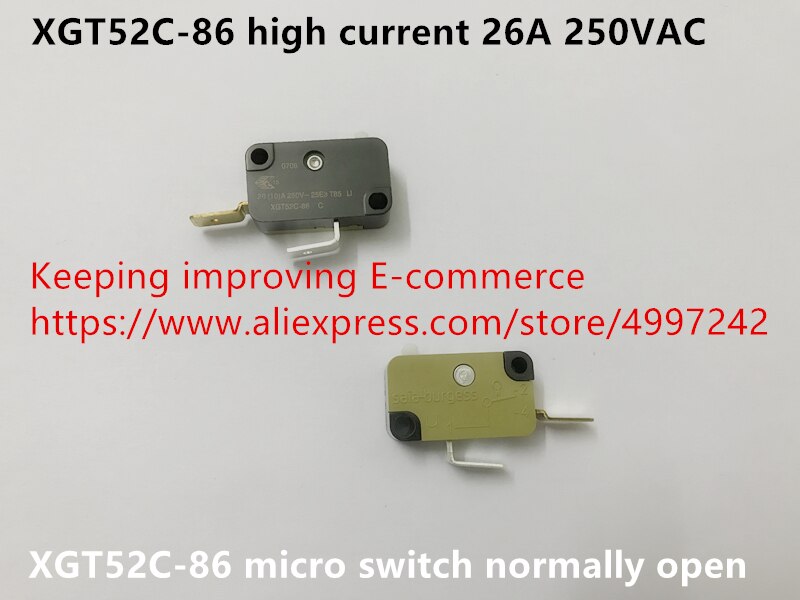 Original 100% XGT52C-86 micro switch normally open high current 26A250VAC