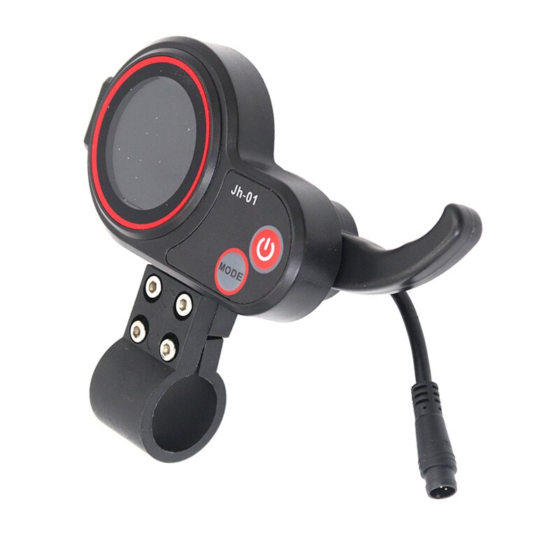 Elektrische Scooter Jh-01 6-Pin Multifunctionele Throttle Schakelaar Met Drie Speed Shift, power Display En Totale Kilometerstand Lcd Meter