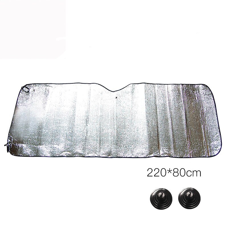 Foldable Aluminum foil Large Size Sun Shade Truck Van Car Windshield Visor Block Cover 220cm*80cm: Default Title