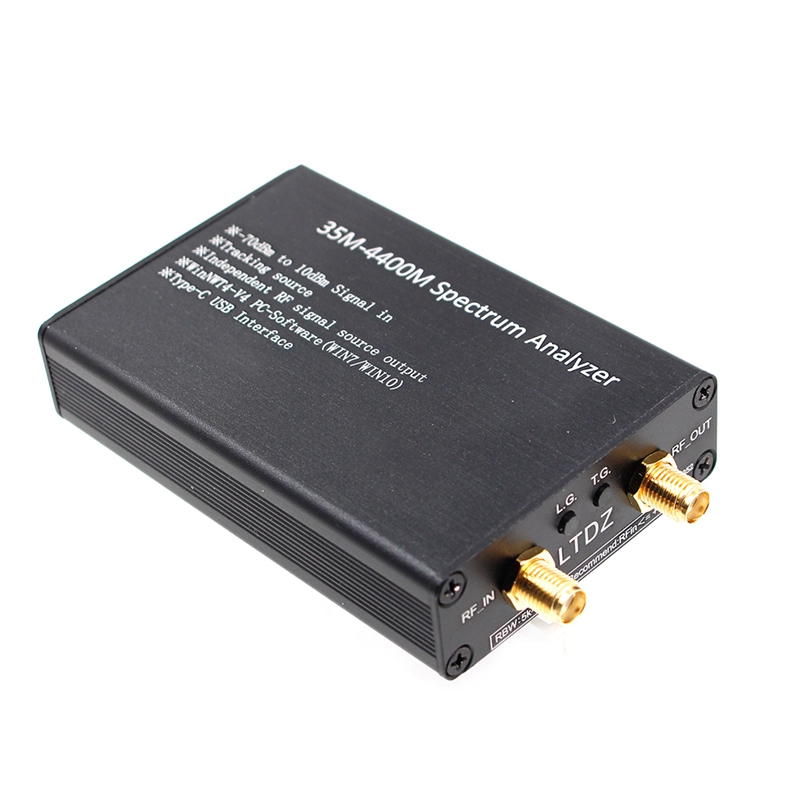 Spectrum Analyzer USB 35-4400M Signal Track Source Module RF Frequency Domain Analysis Tool with Shell