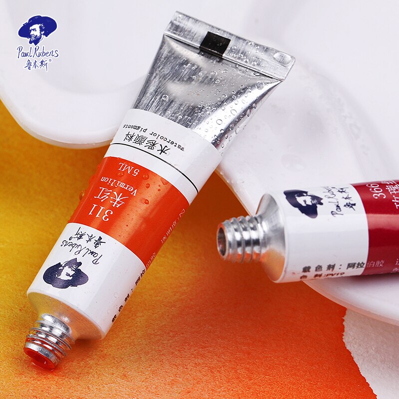 Offizielle Paul Rubens 5ml Aquarell Farben Rohre Caroline Serie 20 farben Pigment für Anfänger Student Kunst lieferant