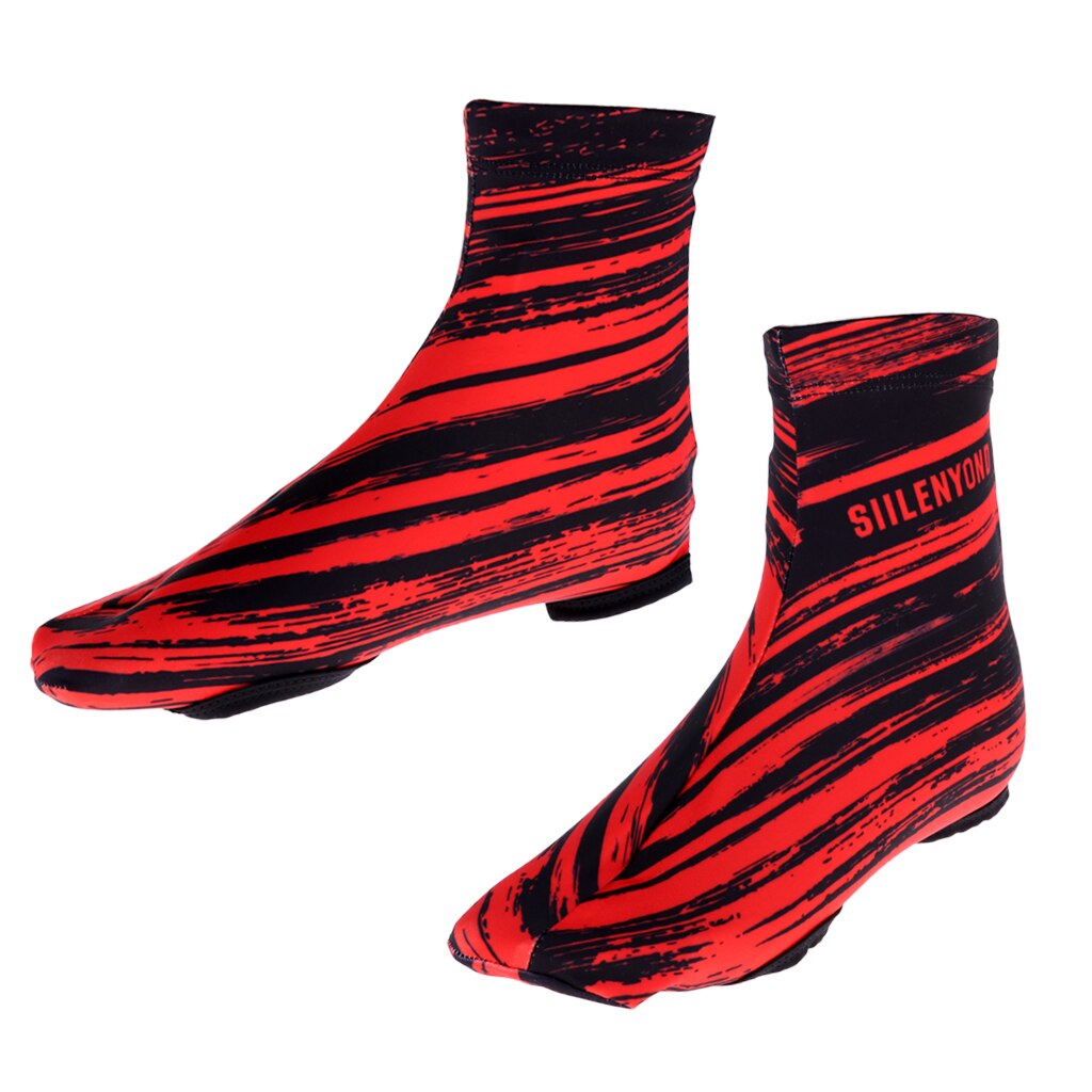 Insulated Neoprene Cycling Shoe Covers Waterproof Biking MTB Biking Bike Cycle Overshoe Booties: Red M