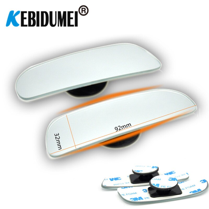 Small Side Blindspot Rearview Convex Mirror Clear Driving Vision Car Side Blind Spot Mirror Wide Angle Long Shape For Vehicle