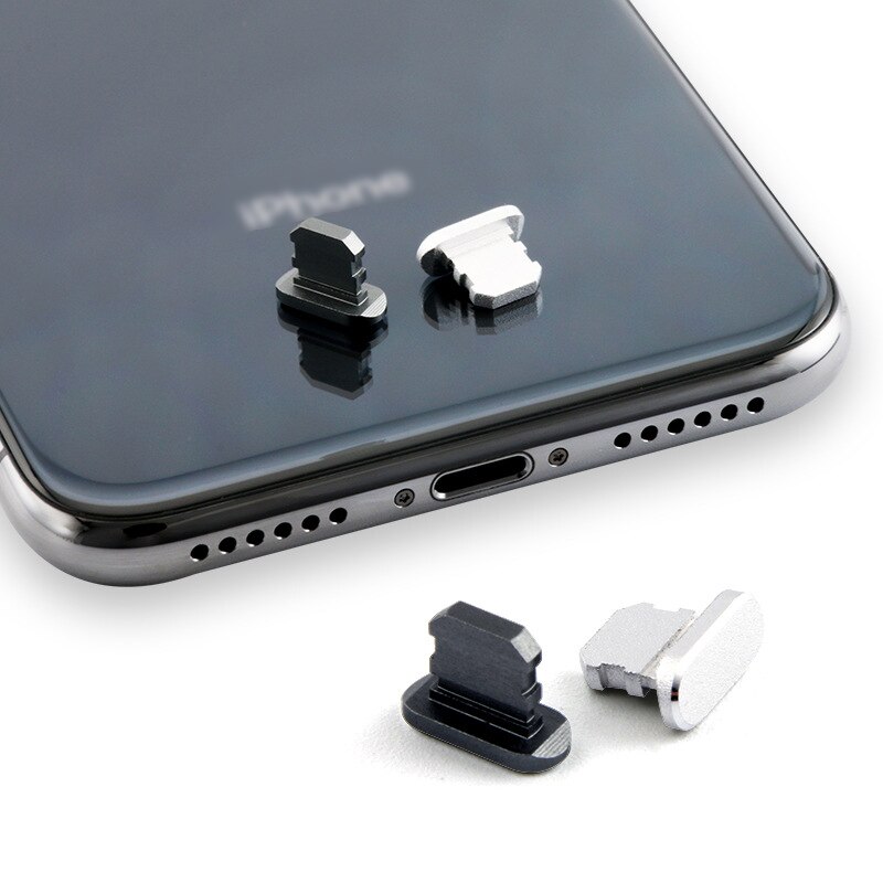 Metal Skin Charger Jack Anti Dust Plug for IPhone XS Max XR 7 8 X 10 Charging Plug Caps Dachshund Cover Mobile Phone Accessories