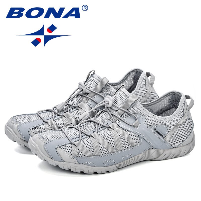 BONA Summer Sneakers Breathable Men Casual Shoes Men Shoes Tenis Masculino Adulto Sapato Masculino Men Leisure Shoe