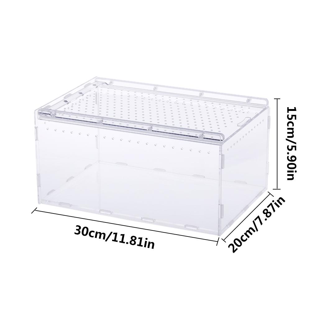 Acrylic Reptile Breeding Box Transparent Panoramic... – Grandado