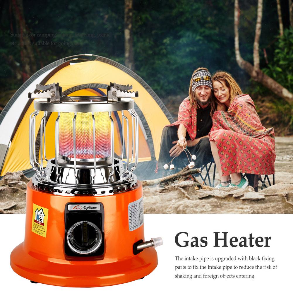 Réchauffeur de gaz Portable Réglable Poêle Pour Extérieur Maison Liquéfié Gaz Chauffage Réchauffeur de Gaz Naturel Extérieur Poêle À Rôtir