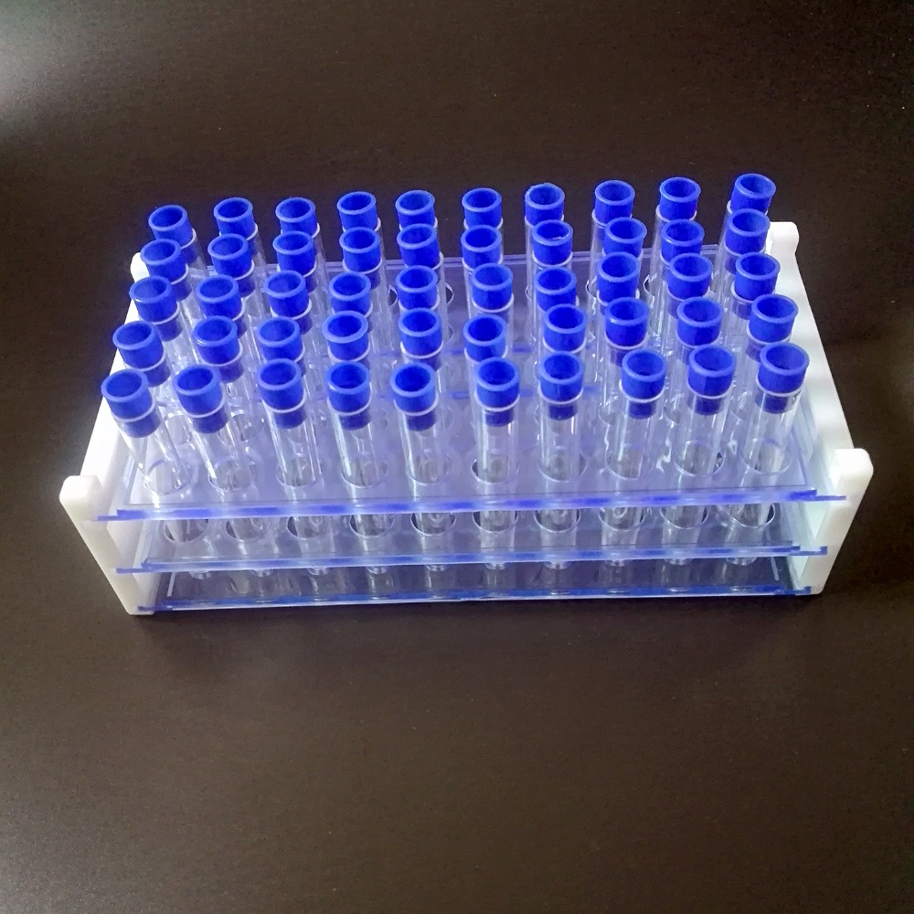 laboratory Plastic Test Tube Rack for 13mm Tubes, Hole 50, Detachable