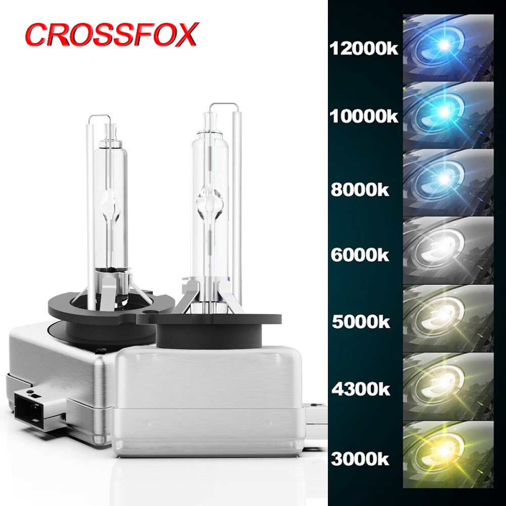 Crossfox 1 Paar 12V 35W Xenon D1S Hid 3000K 4300K 5000K 6000K 8000K 10000K 12000K Hid Lamp Xenon Autolichten Koplamp