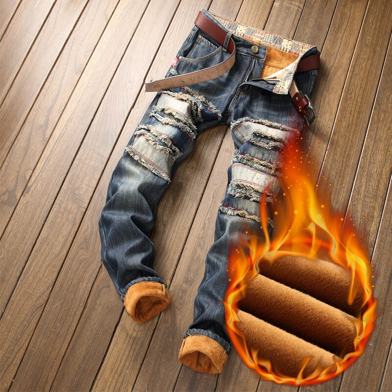 Jean en denim avec trous, de , pour homme, pantalon déchiré masculin, style Hip Hop punk, streetwear, taille 28-38 40, automne hiver