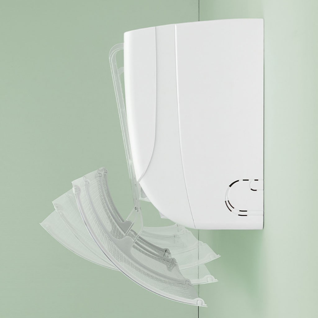 Tampa ajustável para ar condicionado, 1 peça de proteção contra o vento para casa e ar condicionado, defletor com sopro direto, casa #30
