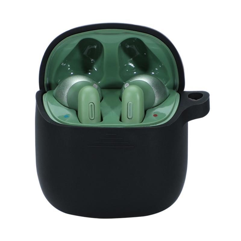 Anti-fall Silicone Earphone Case Protective Cover Shell for JBL jbl tune 220TWS Wireless Bluetooth Earphones Accessories: black