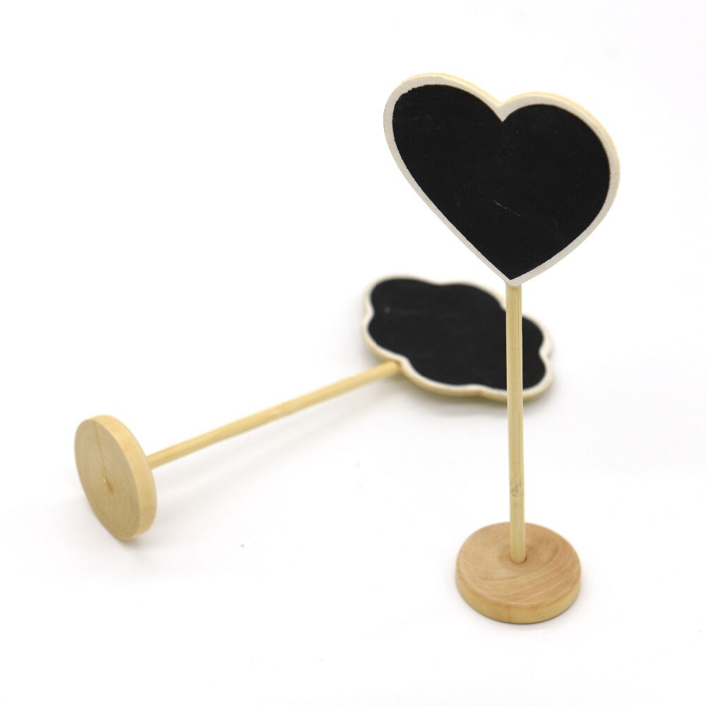 7Pcs/Set Mini Small Wooden Chalk Blackboard Wedding Kitchen Restaurant Signs Chalkboard Writing Notice Message Wood Board -15