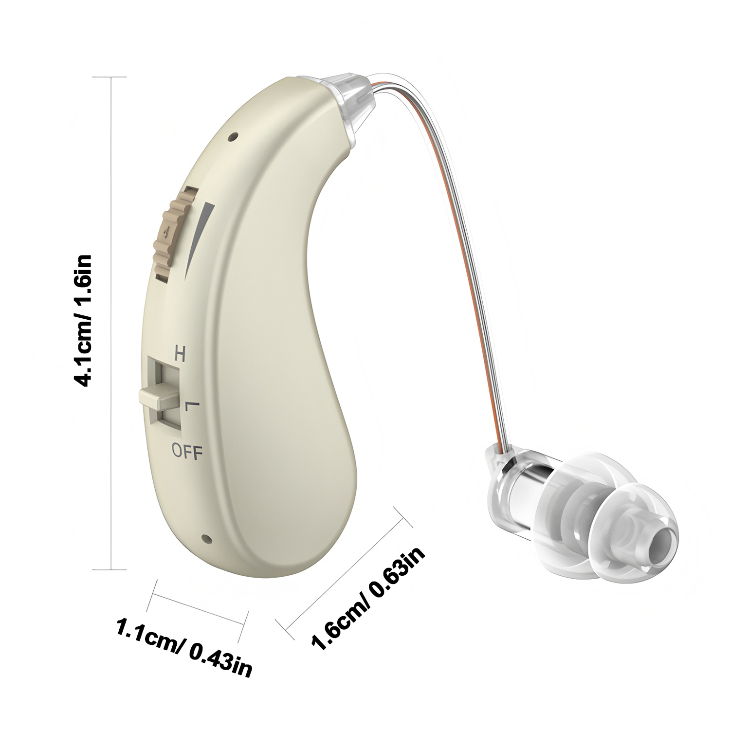 Aparelho auditivo recarregável mini tom ajustável 2025 melhor amplificador de som portátil surdo idosos bte aparelhos auditivos