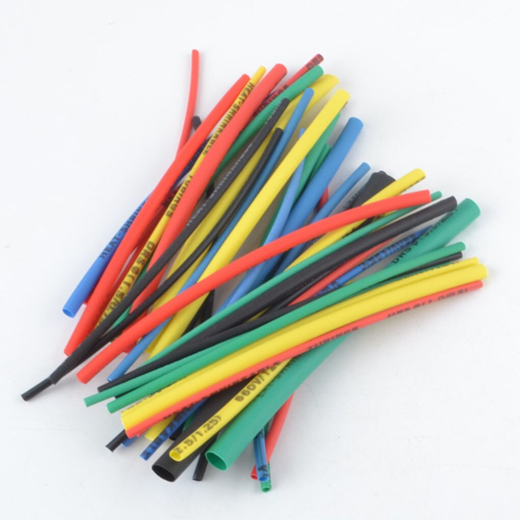 Heat Shrink Tubing Wire Cable 100Pcs Heat shrink tube kit Insulation Sleeving Polyolefin Shrinking Assorted