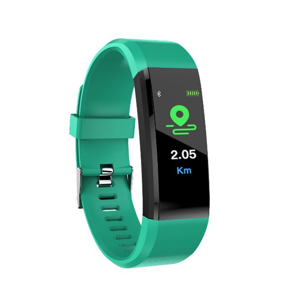 0.96 Inch Smart Horloge Sport Fitness Armband Hartslagmeter Bloed Zuurstof Meter Vrouwen Horloges Waterdicht Mannelijke Smartwatch: Green