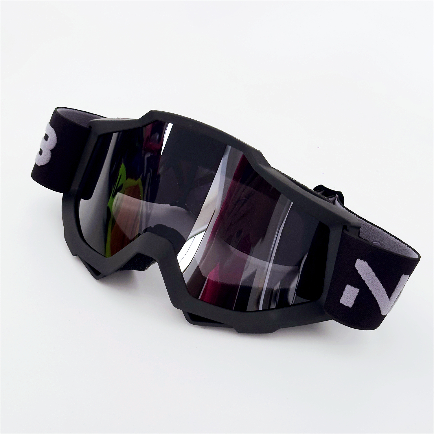 Gafas de Motocross con lentes HD, gafas para motocicleta, gafas de montar para mujer, gafas de sol para Moto MX MTB, accesorios para moto de cross: Negro