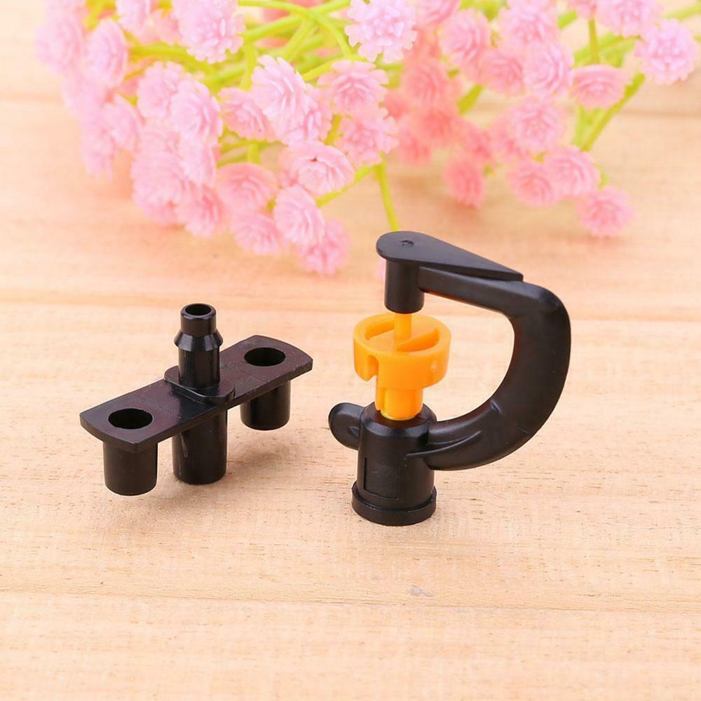10PCS 360 Degree Rotating Sprinkler Nozzle Greenhouse Micro irrigation 1/4 hose Suspension Sprinkler nozzle drip Type G
